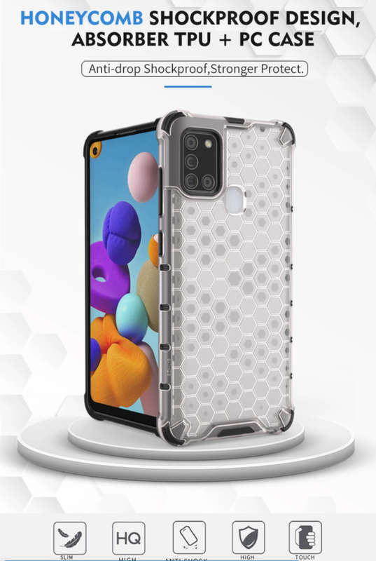 CellTime Galaxy A21s Shockproof Honeycomb Cover