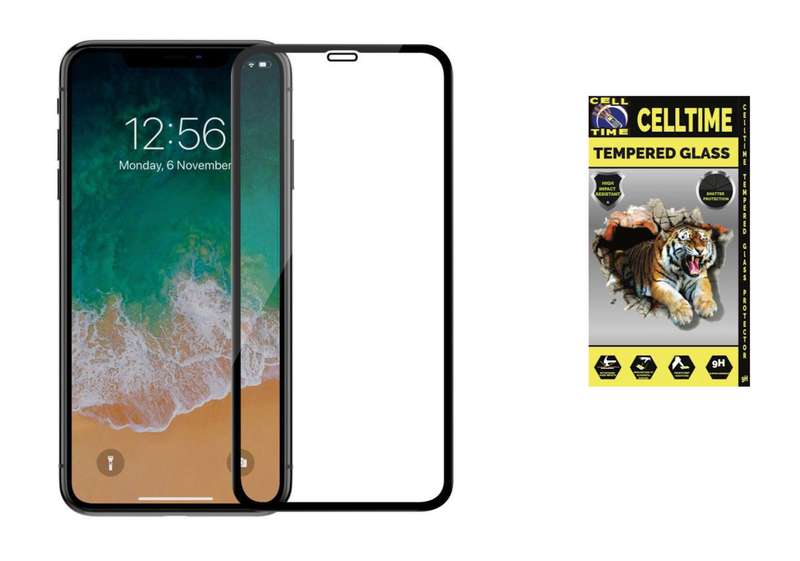 CellTime Full Tempered Glass Screen Guard for iPhone 11 / XR