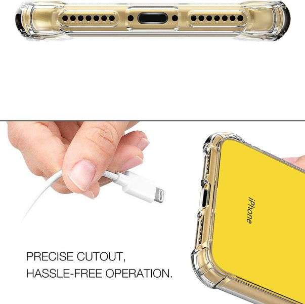 iPhone XR Clear Shock Resistant Armor Cover