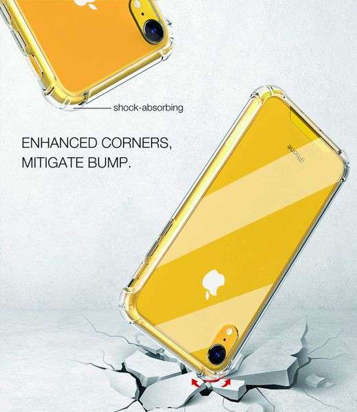 iPhone XR Clear Shock Resistant Armor Cover