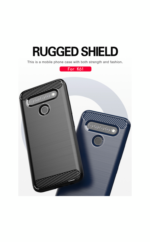 CellTime LG K61 Shockproof Carbon Fiber Design Cover