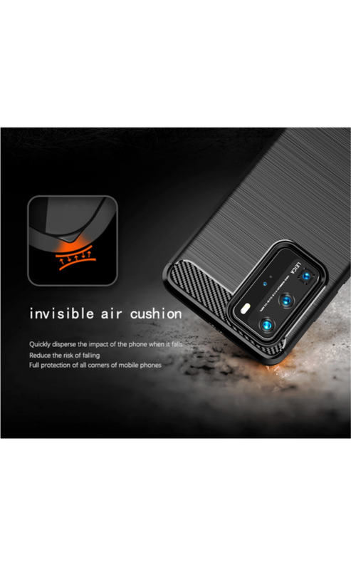 Huawei P40 Pro Shockproof Carbon Fiber Design Cover