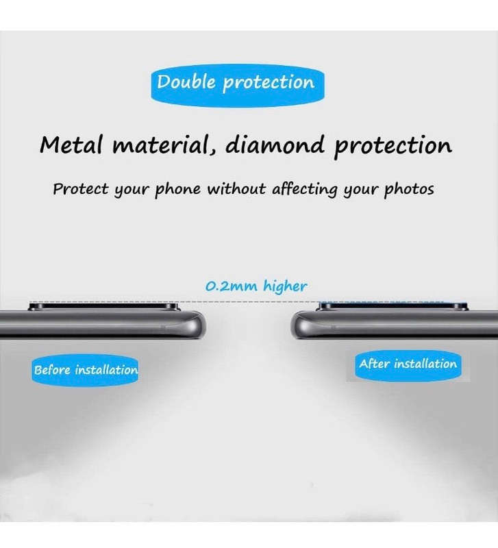CellTime Tempered Glass Protector for Galaxy S20 Ultra Camera Lens