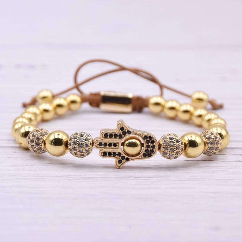 Argent Craft Hamsa Hand Duo Protection Set (gold)