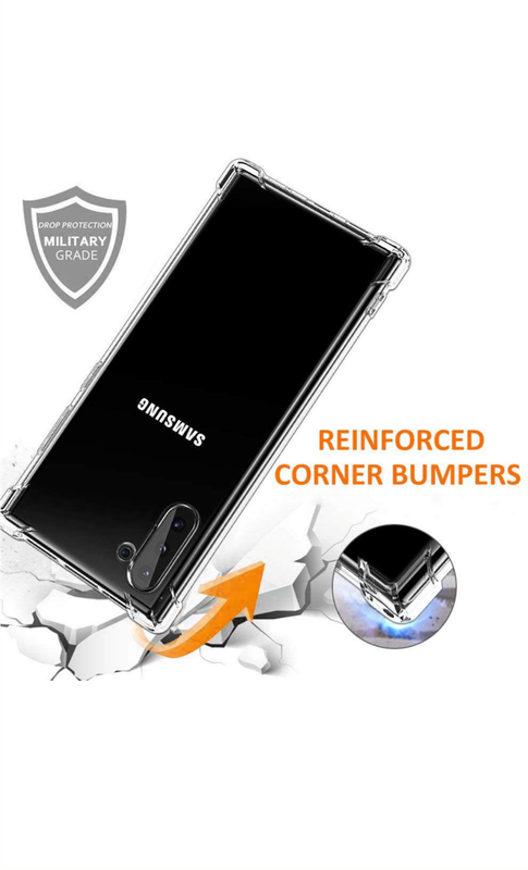 CellTime Galaxy Note 10 Clear Shock Resistant Armor Cover