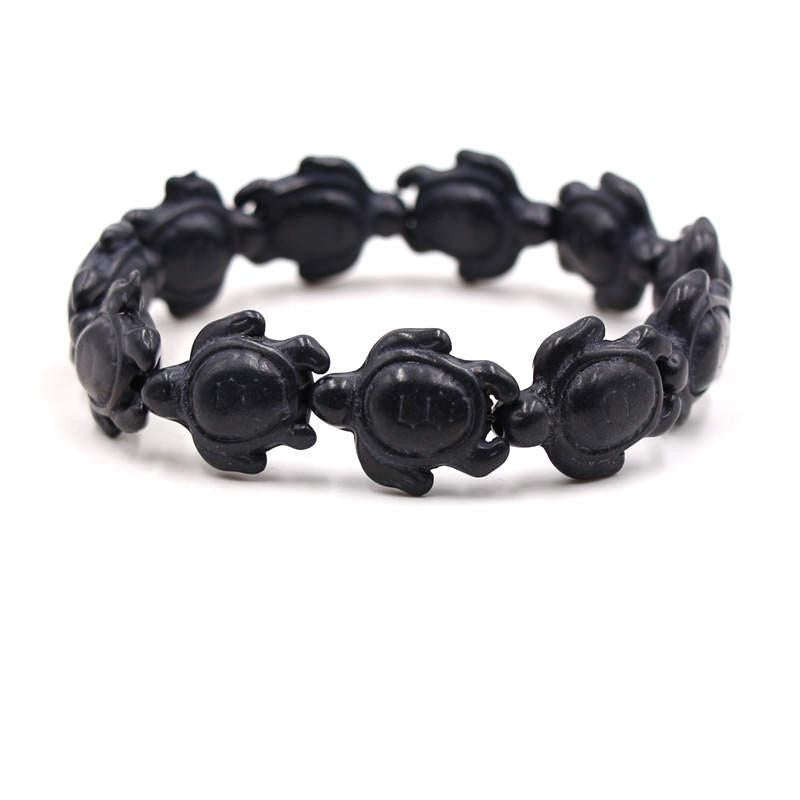 Argent Craft Turtle Strength Bangle (black)