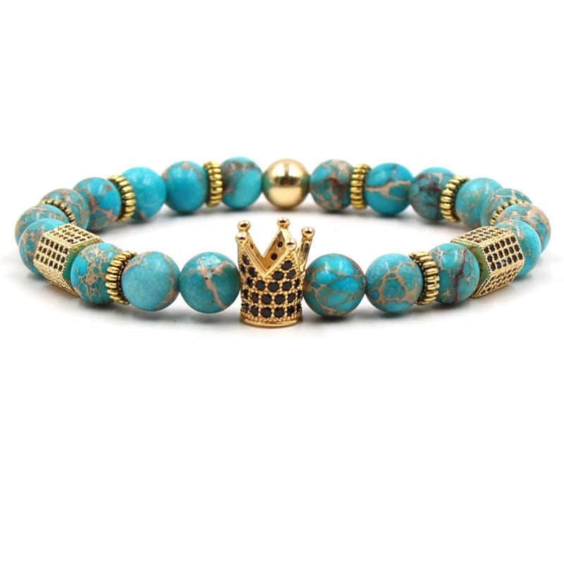 Argent Craft Earth Royal Crown Bracelet (Gold)