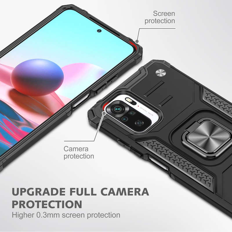 CellTime Redmi Note 10S Shockproof Kemeng Armor Kickstand Cover
