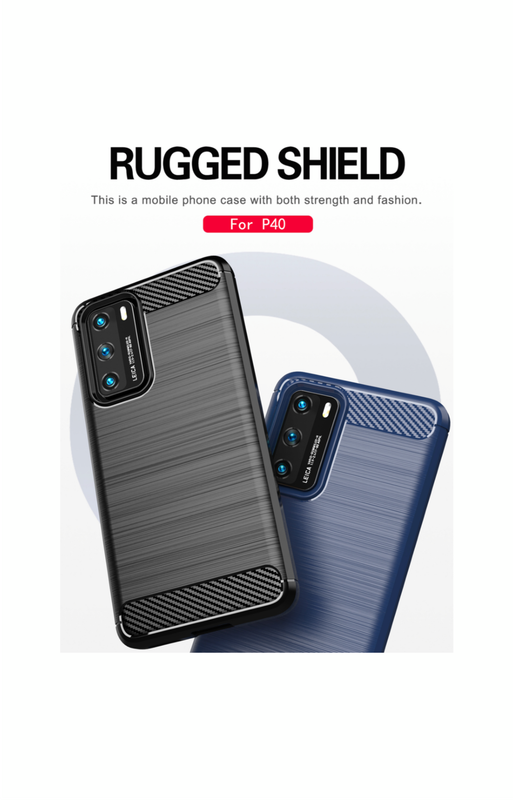 Huawei P40 Shockproof Carbon Fiber Design Cover