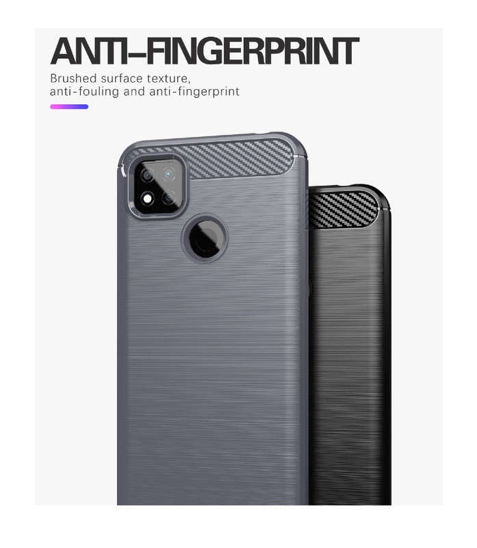 CellTime Xiaomi Redmi 9c Shockproof Carbon Fiber Design Cover