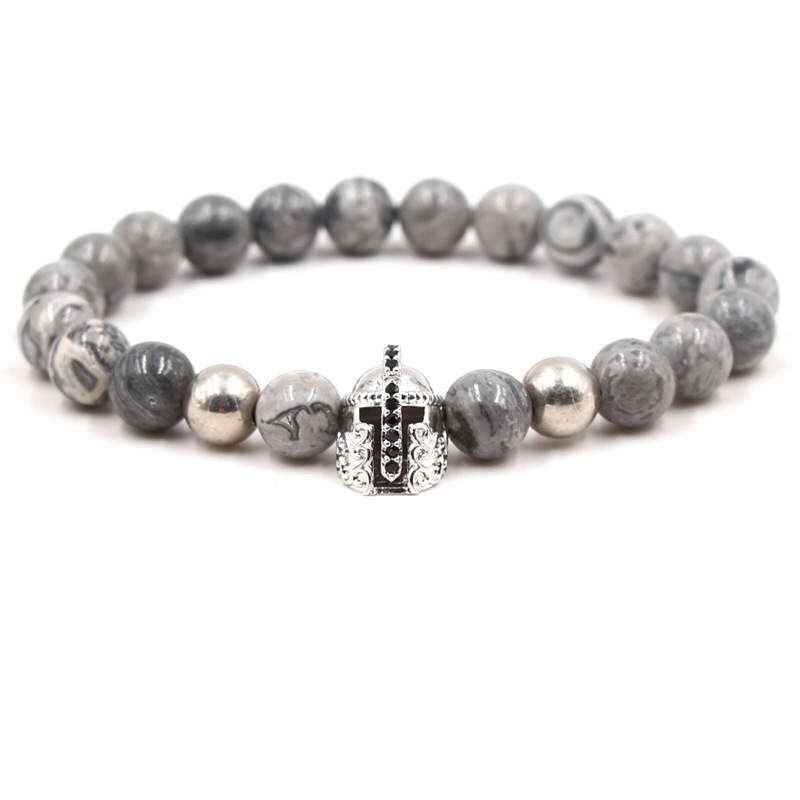 Argent Craft Tourmalinated Quartz With Silver Knight Helmet