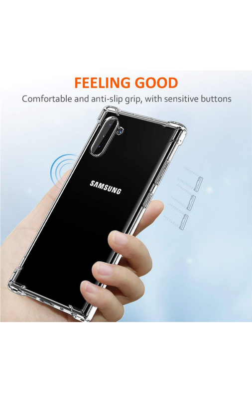 CellTime Galaxy Note 10 Clear Shock Resistant Armor Cover