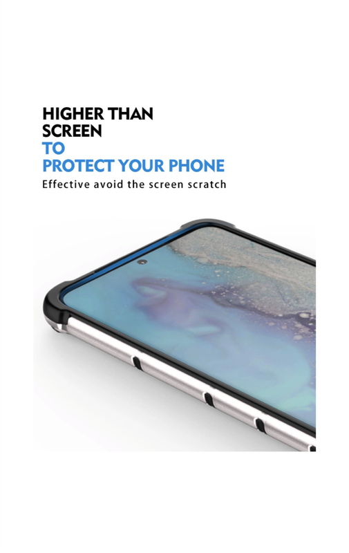 Huawei Y6P Shockproof Honeycomb Cover - Blue