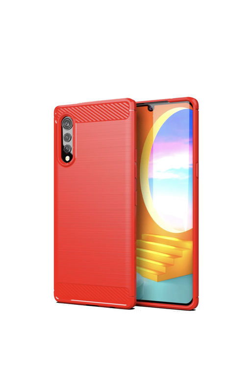 CellTime LG Velvet 5G Shockproof Carbon Fiber Design Cover
