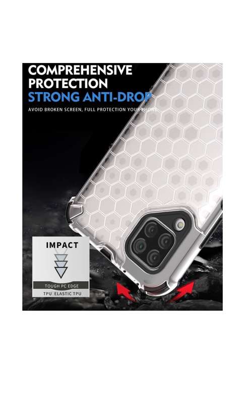 Huawei P40 Pro Shockproof Honeycomb Cover Blue