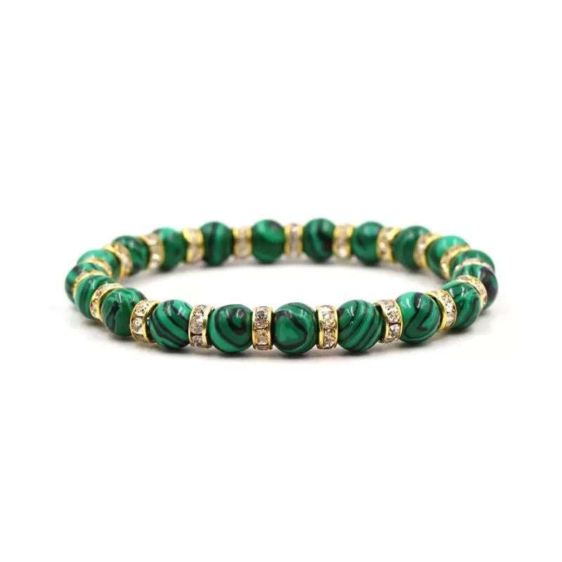 Argent Craft Malachite Classic Minimalist Bracelet (gold)