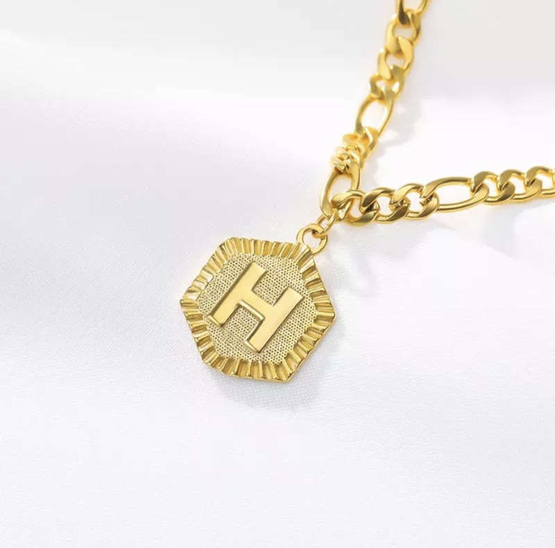 Argent Craft Personalised H Letter Anklet Chain