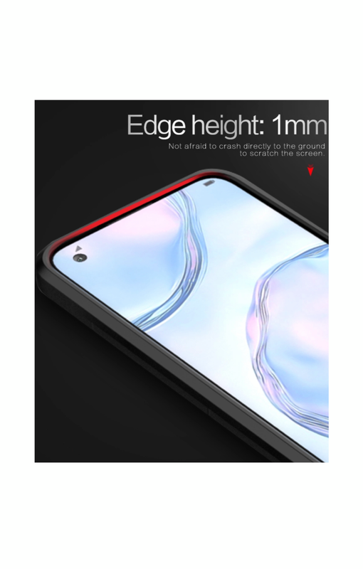 Huawei Y6P Shockproof Black Panther Magnetic Ring Stand Cover - Red
