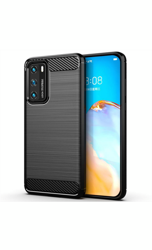 Huawei P40 Shockproof Carbon Fiber Design Cover