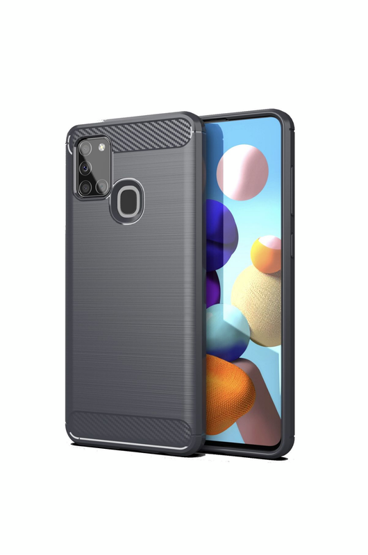 Galaxy A21S Shockproof Carbon Fiber Design Cover