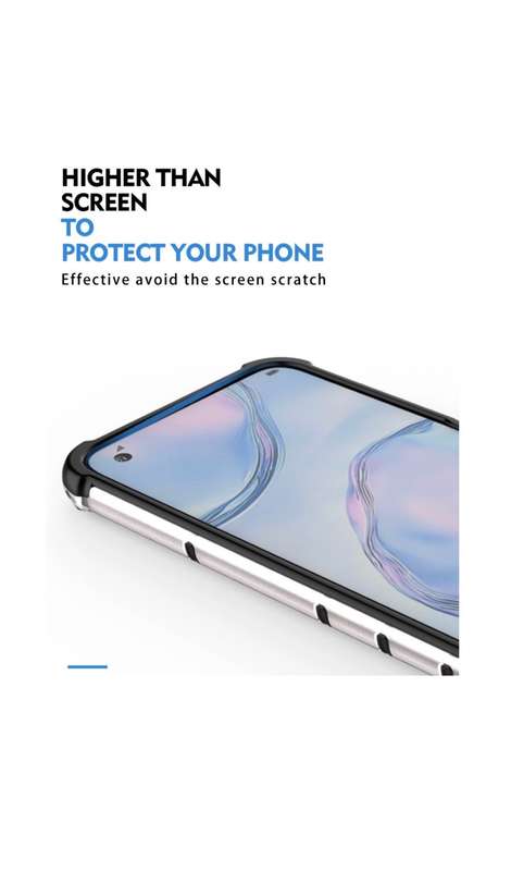 Huawei P40 Pro Shockproof Honeycomb Cover Blue