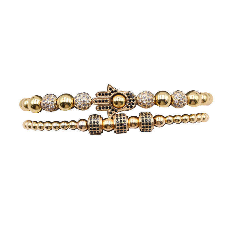 Argent Craft Hamsa Hand Duo Protection Set (gold)