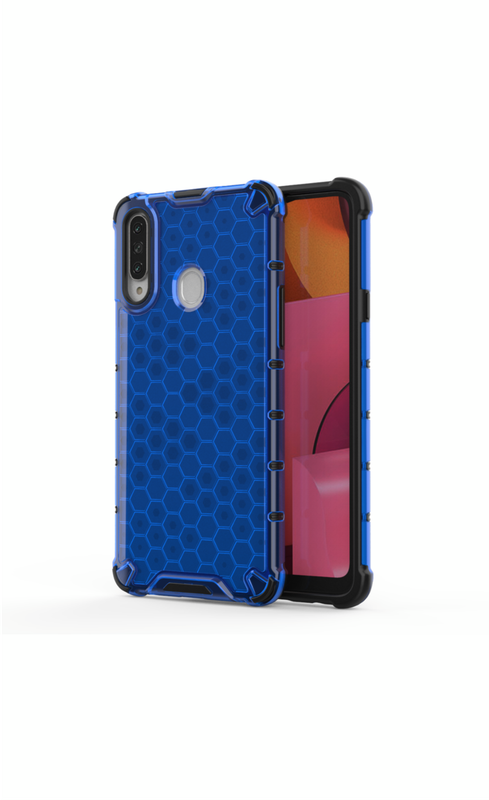 Huawei Y6P Shockproof Honeycomb Cover - Blue