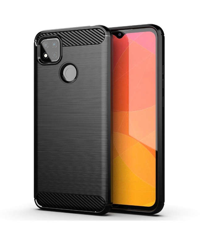CellTime Xiaomi Redmi 9c Shockproof Carbon Fiber Design Cover