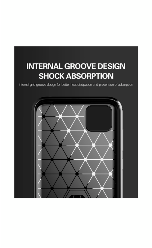 Huawei Y5P Shockproof Carbon Fiber Design Cover