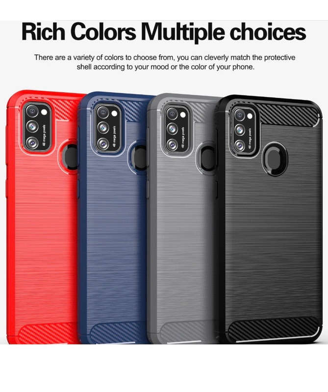 CellTime Galaxy A11 Shockproof Carbon Fiber Design Cover