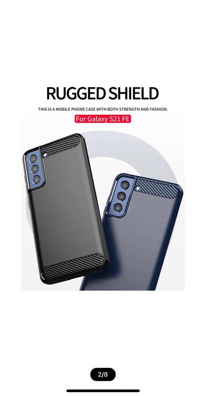 Carbon Fiber Design Cover for Galaxy S21 FE (Fan Edition)
