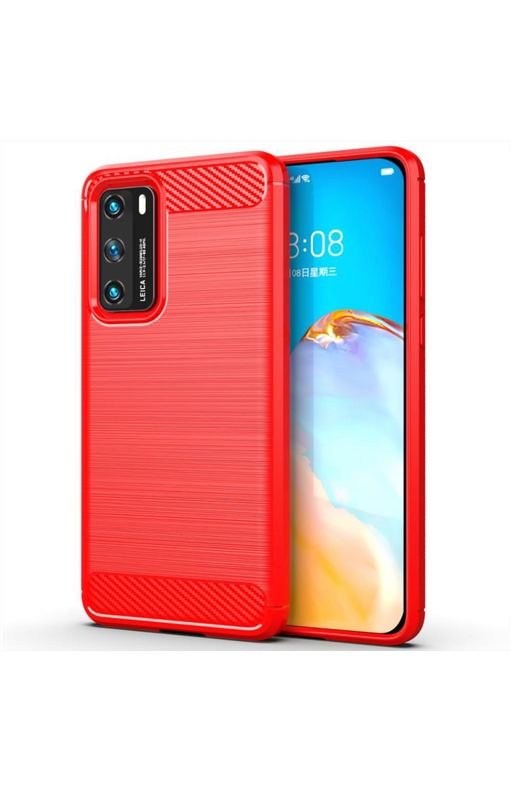 Huawei P40 Shockproof Carbon Fiber Design Cover