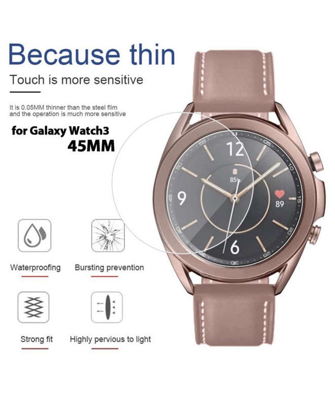 CellTime Galaxy Watch 3 45mm Tempered Glass Screen Guard