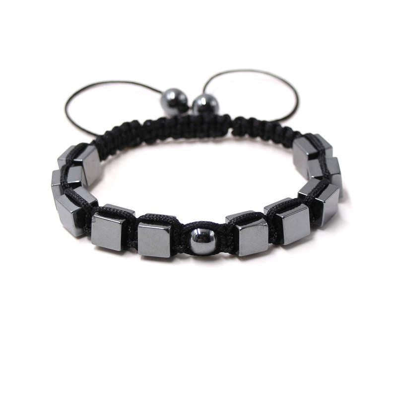 Argent Craft Hematite Cubic Ball Bracelet