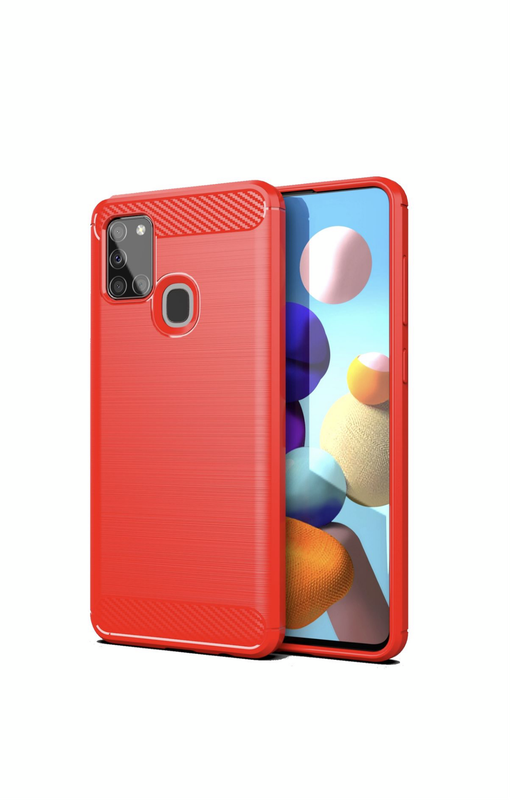 Galaxy A21S Shockproof Carbon Fiber Design Cover