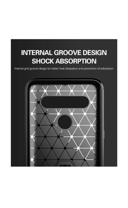 CellTime LG K61 Shockproof Carbon Fiber Design Cover