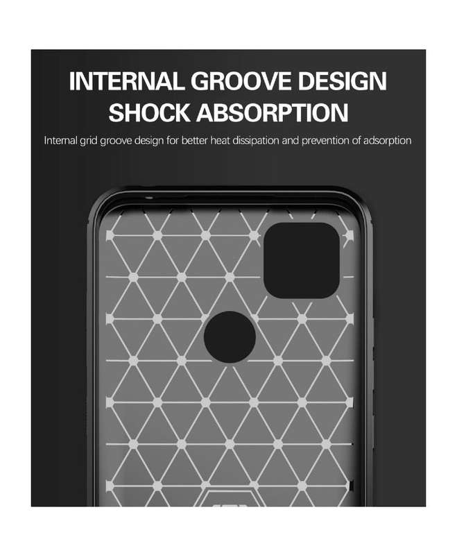 CellTime Xiaomi Redmi 9c Shockproof Carbon Fiber Design Cover