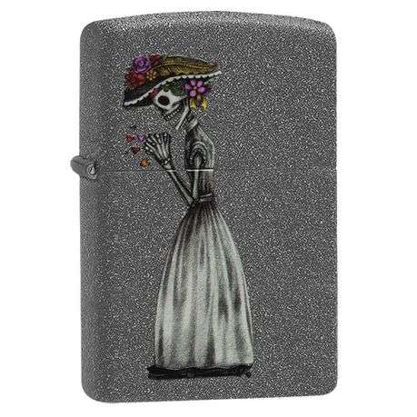 Zippo Lighter - Iron Stone Skeleton Couple Set