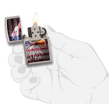 Zippo Lighter - Eagle Flag