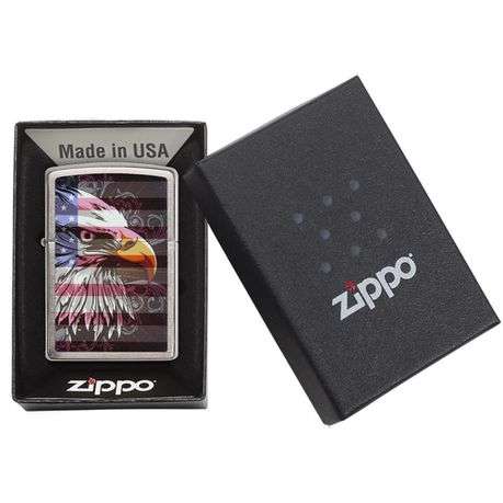 Zippo Lighter - Eagle Flag