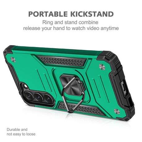 Kemeng Armor Kickstand Cover for Galaxy S23 Plus Shockproof Case