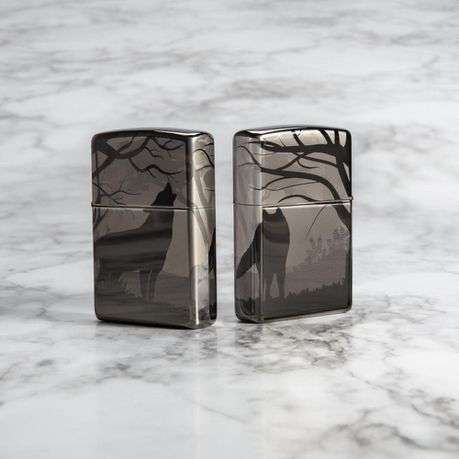 Zippo Lighter - Wolves Design