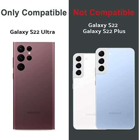 Clear Shock Resistant Armor Cover for Galaxy S22 Ultra