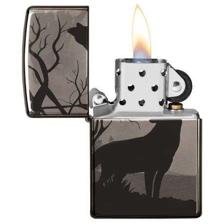 Zippo Lighter - Wolves Design