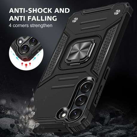 Kemeng Armor Kickstand Cover for Galaxy S23 Plus Shockproof Case