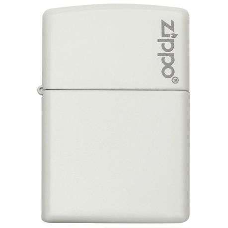 Zippo Lighter - Classic White Matte Zippo Logo
