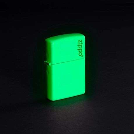 Zippo Lighter - Classic Glow In The Dark Zippo Logo
