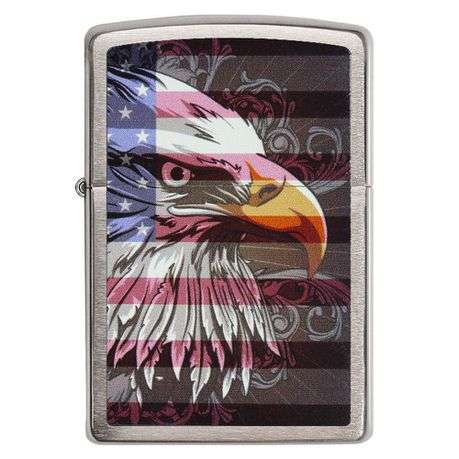 Zippo Lighter - Eagle Flag