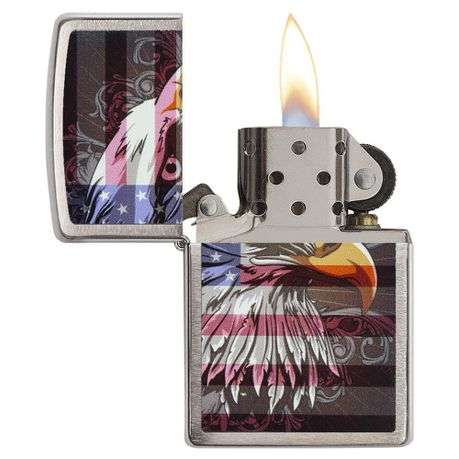 Zippo Lighter - Eagle Flag