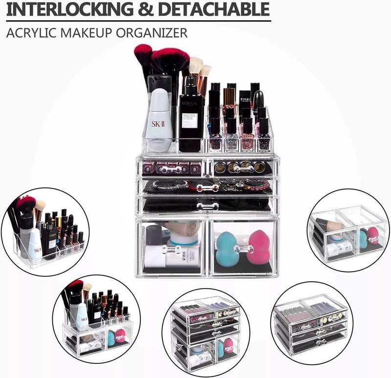 CellTime Acrylic Cosmetic Make-Up Storage Organizer